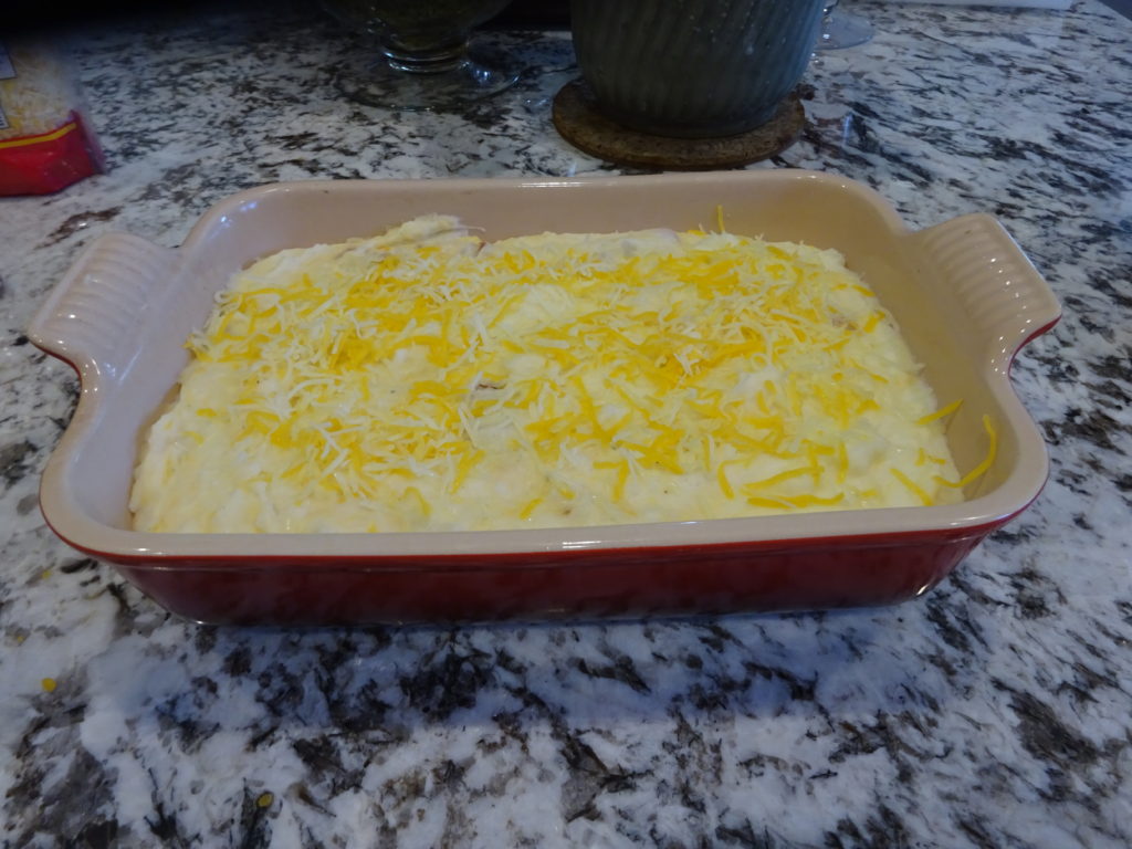Mashed Potatoes with Bacon & Cheddar Cheese – M&M Hit The Road